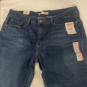 Signature by Levi Strauss Dark Blue Denim Jeans Mens 33/34 new